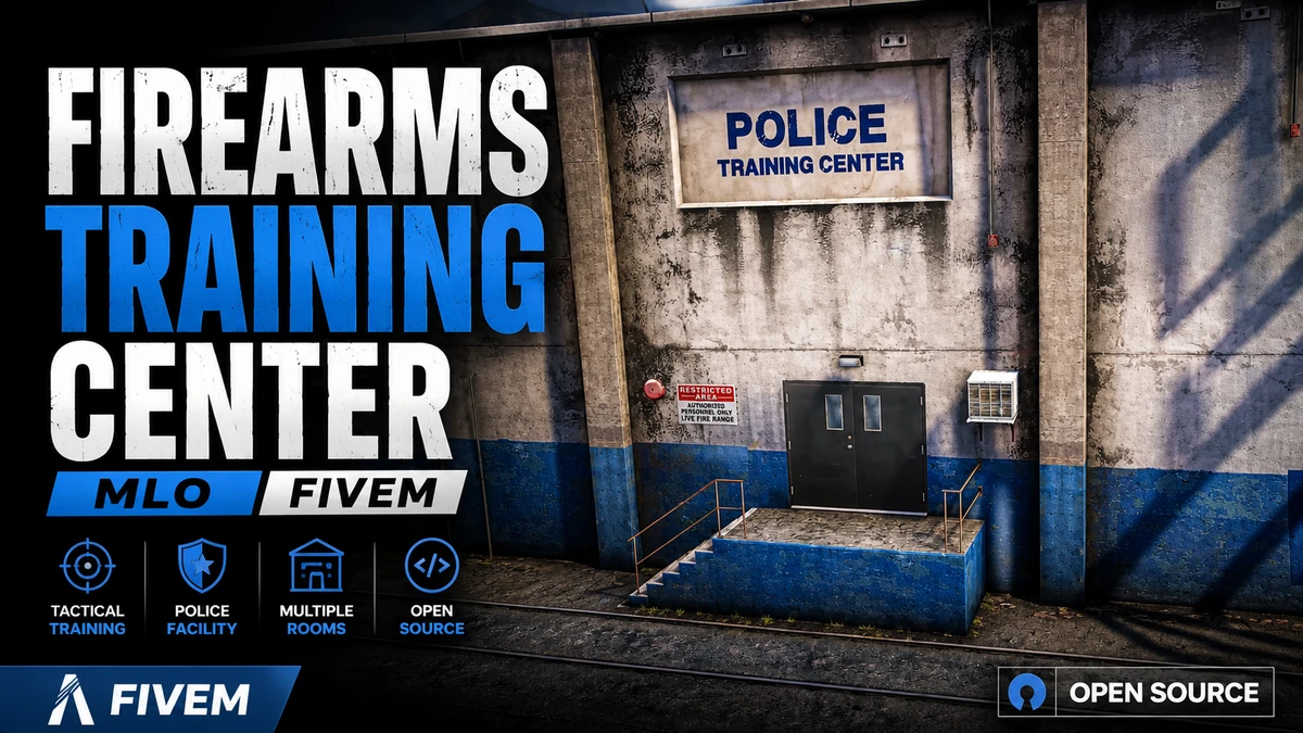 Firearms Training Center MLO FiveM | Tactical Police Training Facility | Open Source